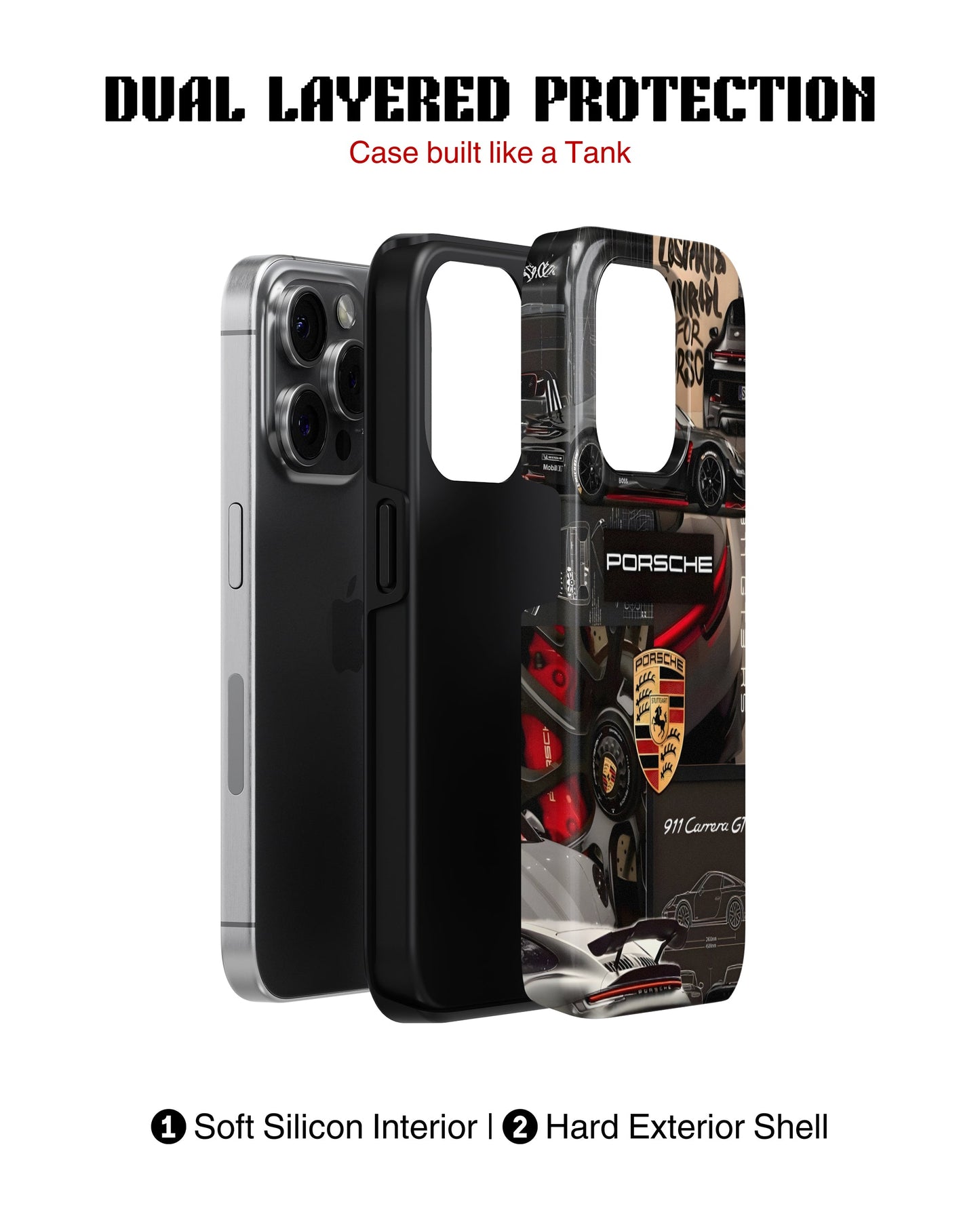 iPhone 14 Pro Max Tank Case | Sports Car (Porsche Originals)