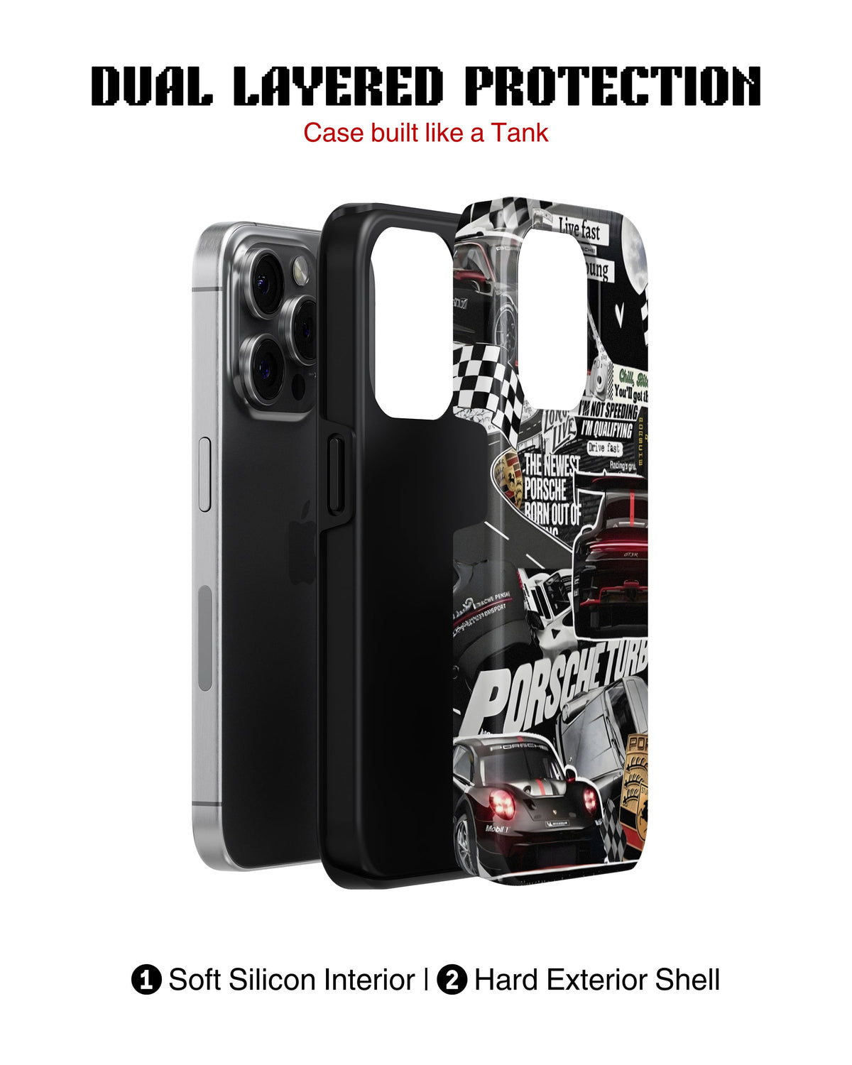 iPhone 15 Pro Tank Case | Sports Car (Porsche Sports Classics)