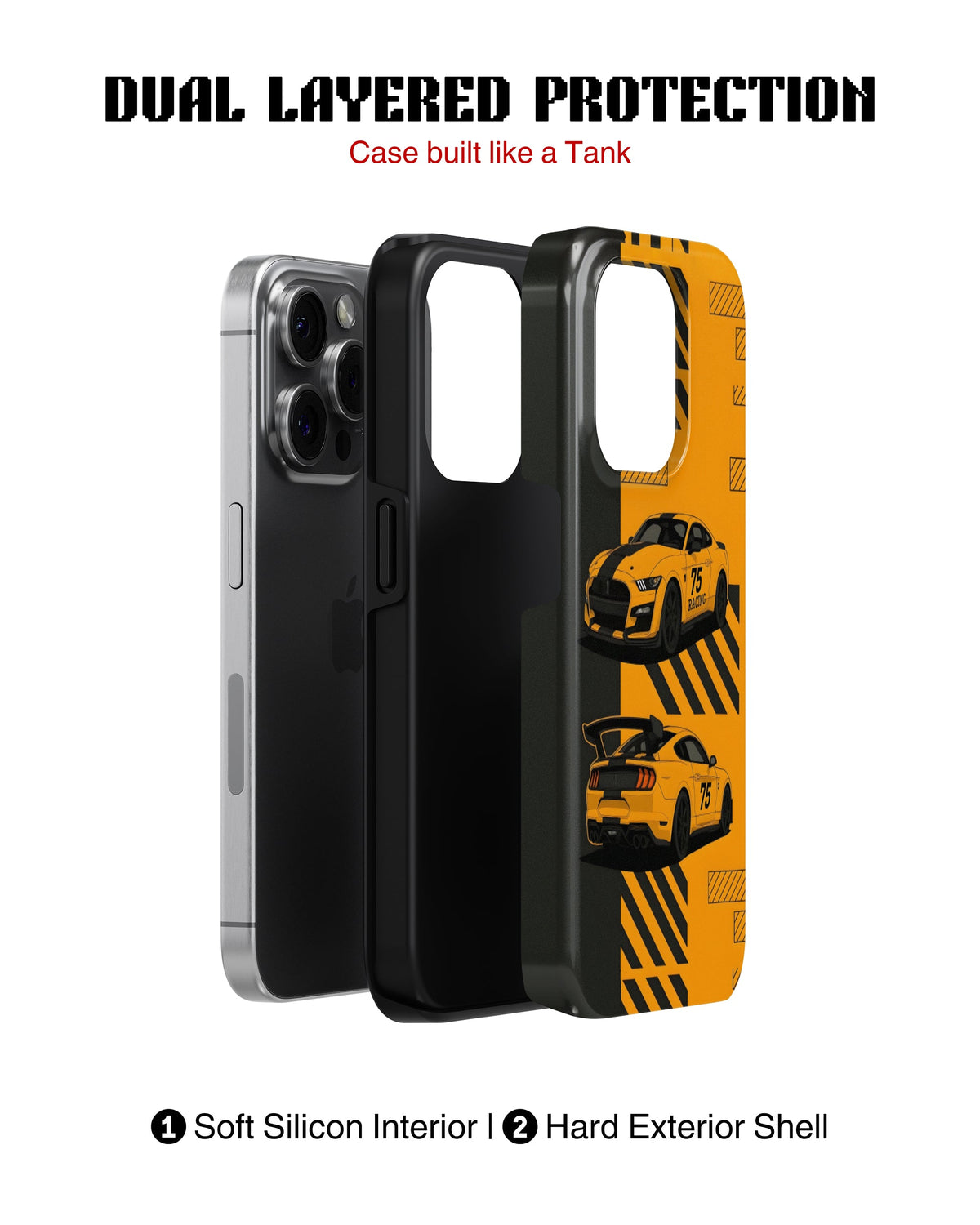 iPhone 15 Pro Max Tank Case | Sports Car (Racing 75)
