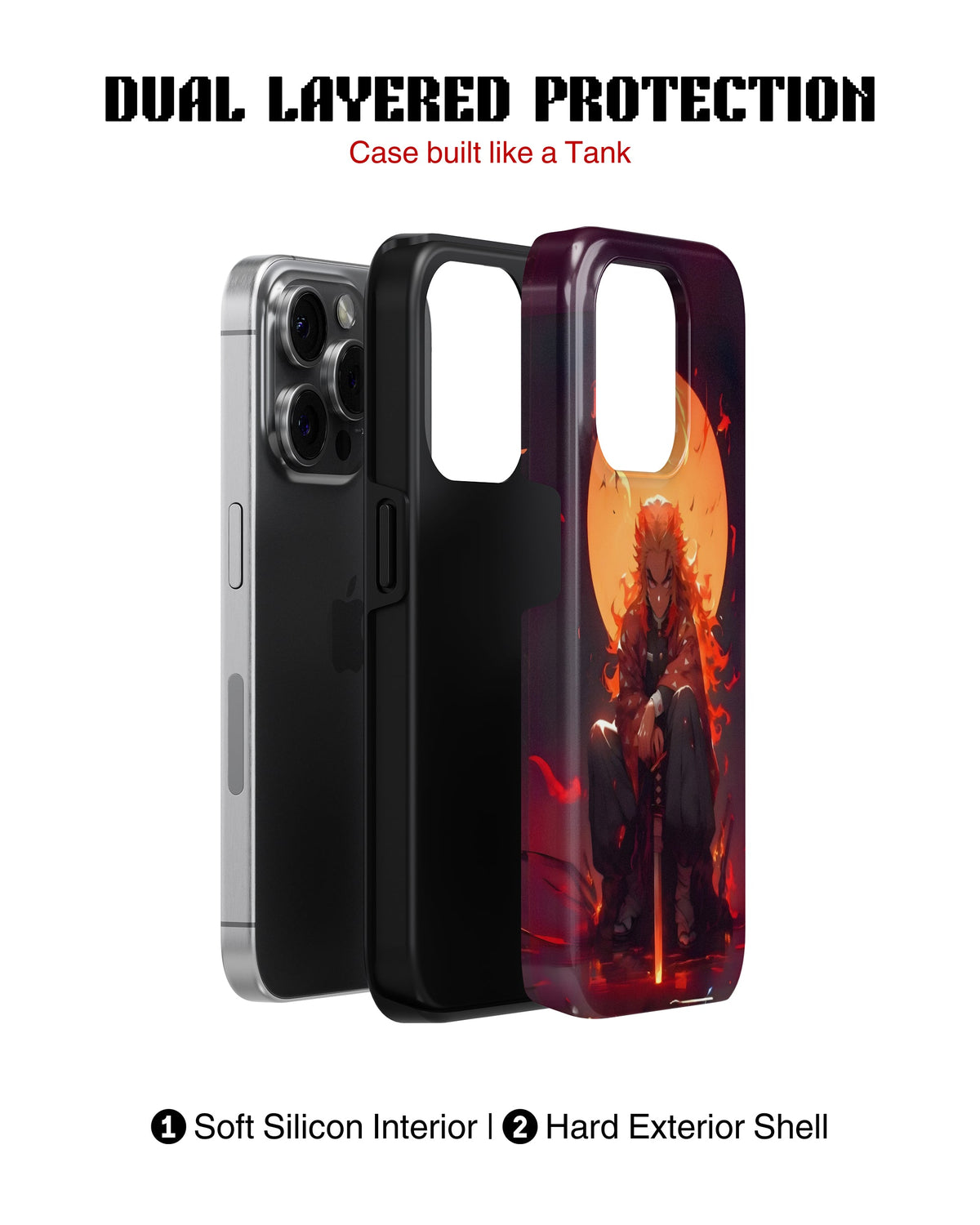 iPhone 14 Pro Tank Case | Anime (Rengoku)