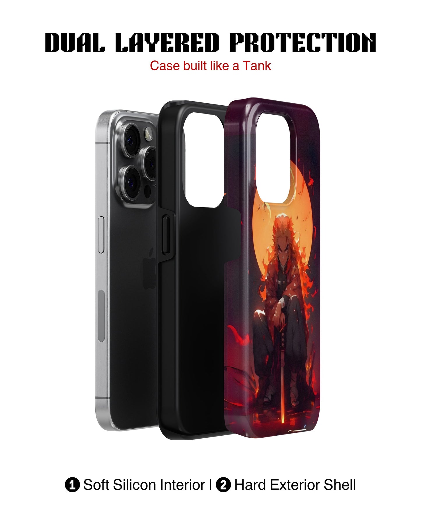 iPhone 14 Pro Tank Case | Anime (Rengoku)