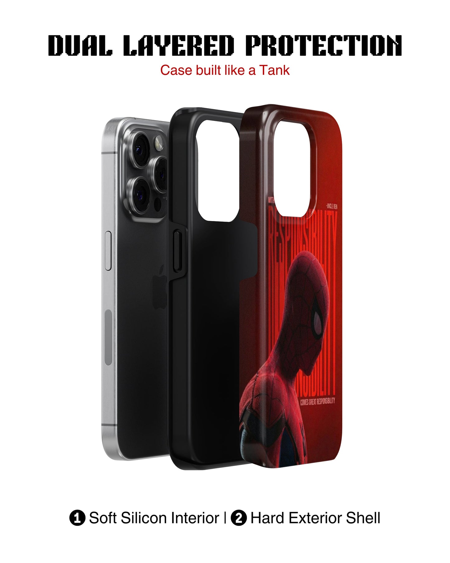 iPhone 17 Pro Max Tank Case | Superhero (Responsibility)