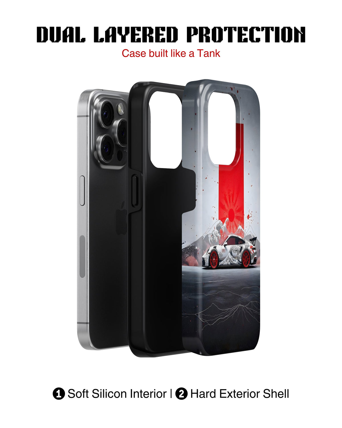 iPhone 13 Pro Max Tank Case | Sports Car (Rising Apex)