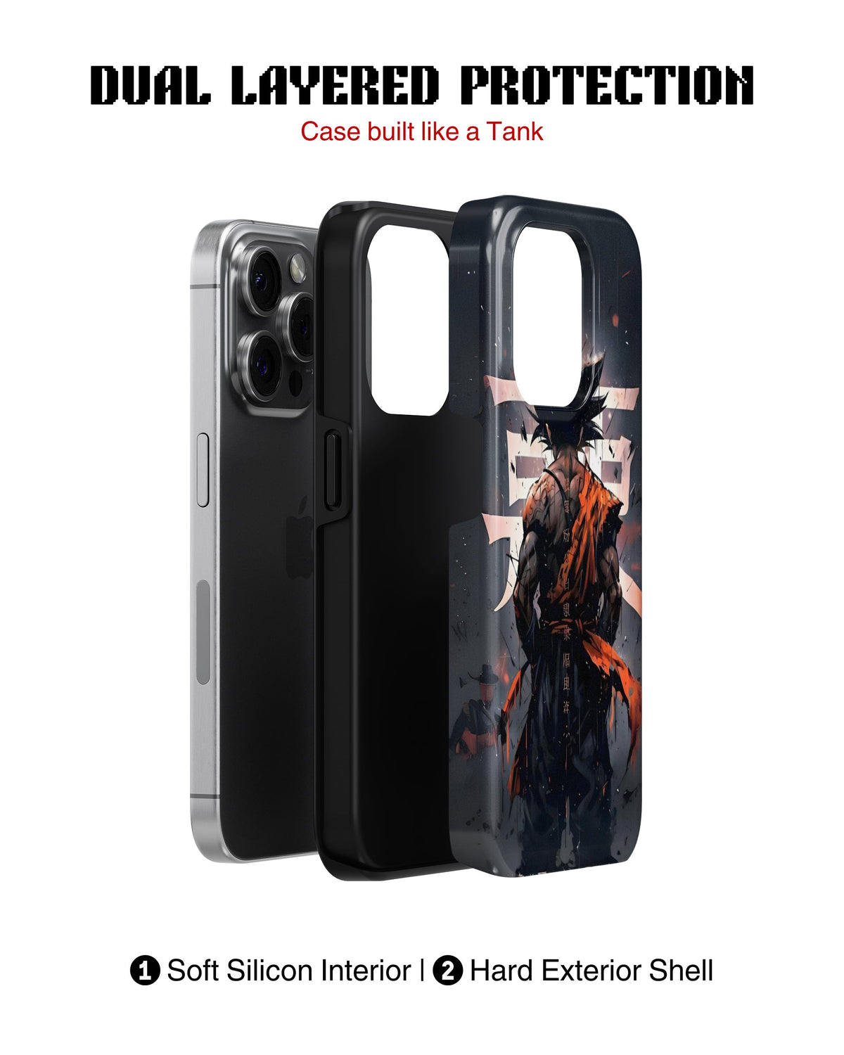 iPhone 12 Pro Tank Case | Anime (Saiyan Resolve)
