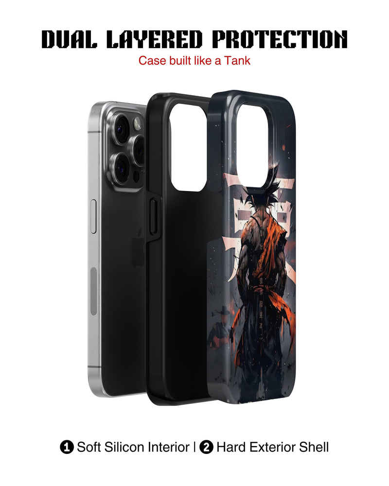 iPhone 15 Pro Max Tank Case | Anime (Saiyan Resolve)