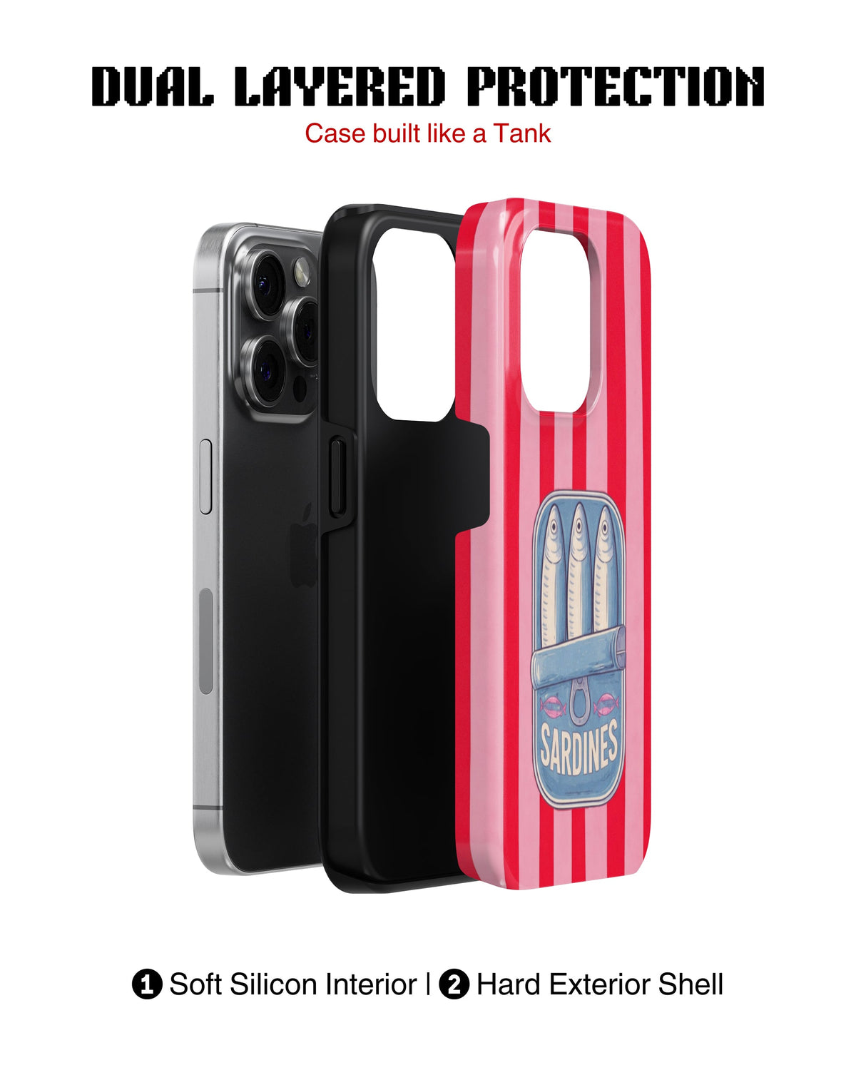 iPhone 13 Pro Tank Case | Girls Aesthetics (Sardine Pop)