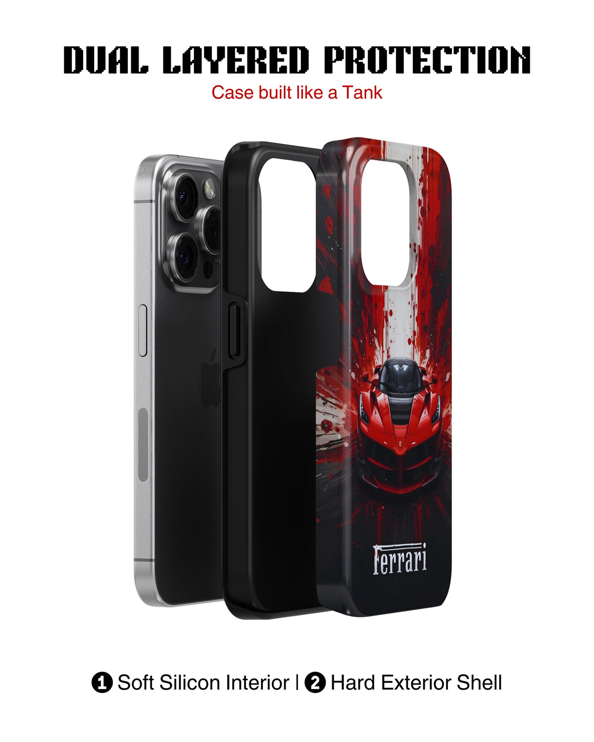 iPhone 13 Pro Tank Case | Sports Car (Scarlet Fury)