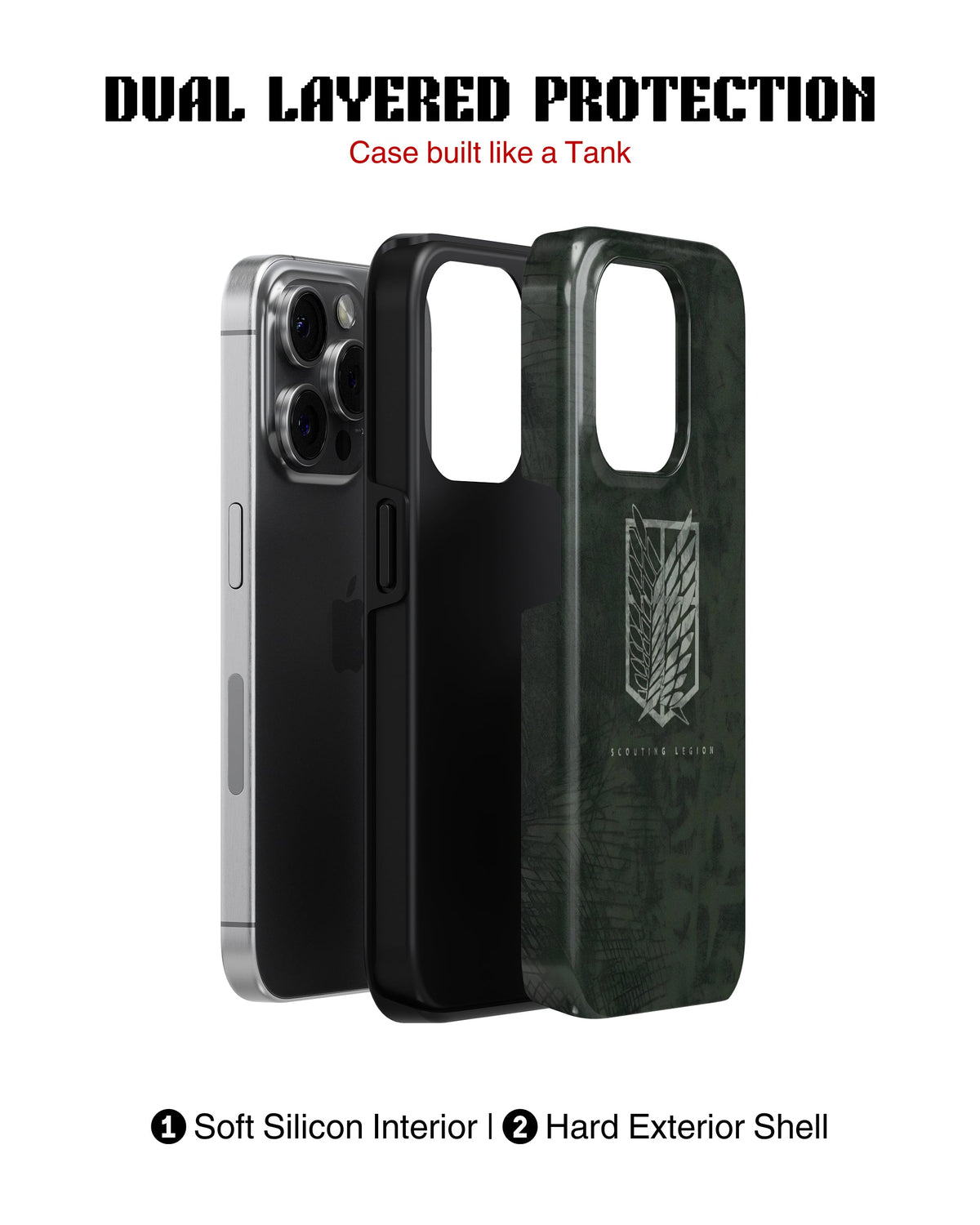 iPhone 12 Pro Max Tank Case | Anime (Scouting Wings)