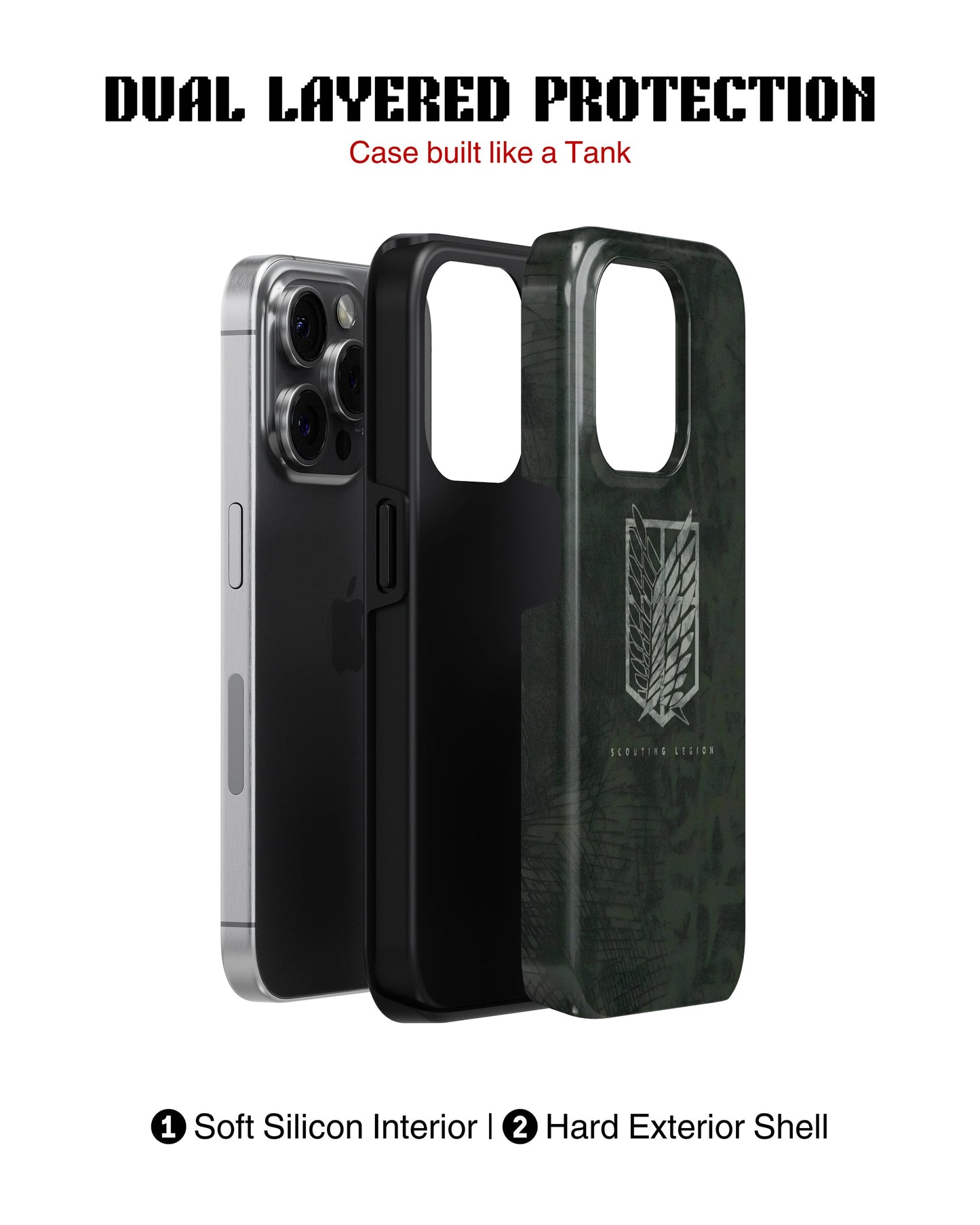 iPhone 12 Pro Max Tank Case | Anime (Scouting Wings)