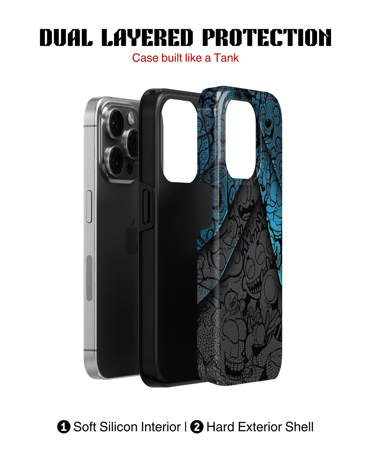 iPhone 13 Pro Tank Case | Modernism (Shadow Crowd)