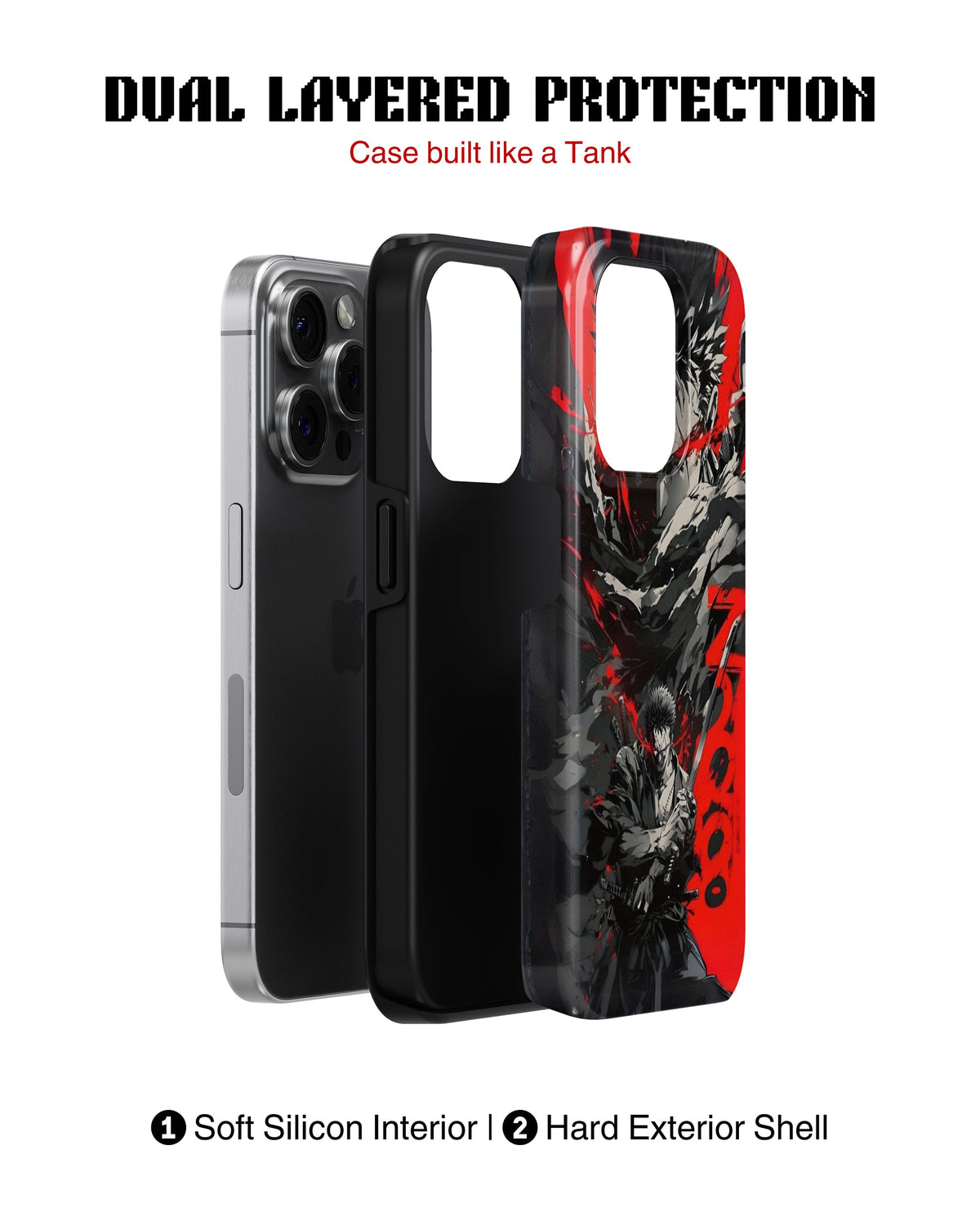 iPhone 13 Pro Tank Case | Anime (Shadow Warrior)