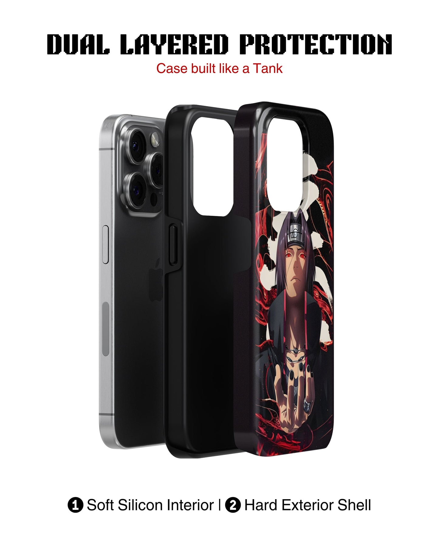 iPhone 13 Pro Tank Case | Anime (Silent Itachi)
