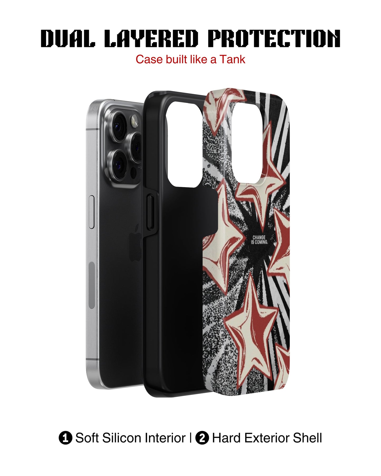 iPhone 15 Pro Tank Case | Modernism (Star Surge)