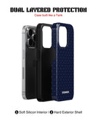 iPhone 17 Pro Tank Case | Textures (Starlight Navy)