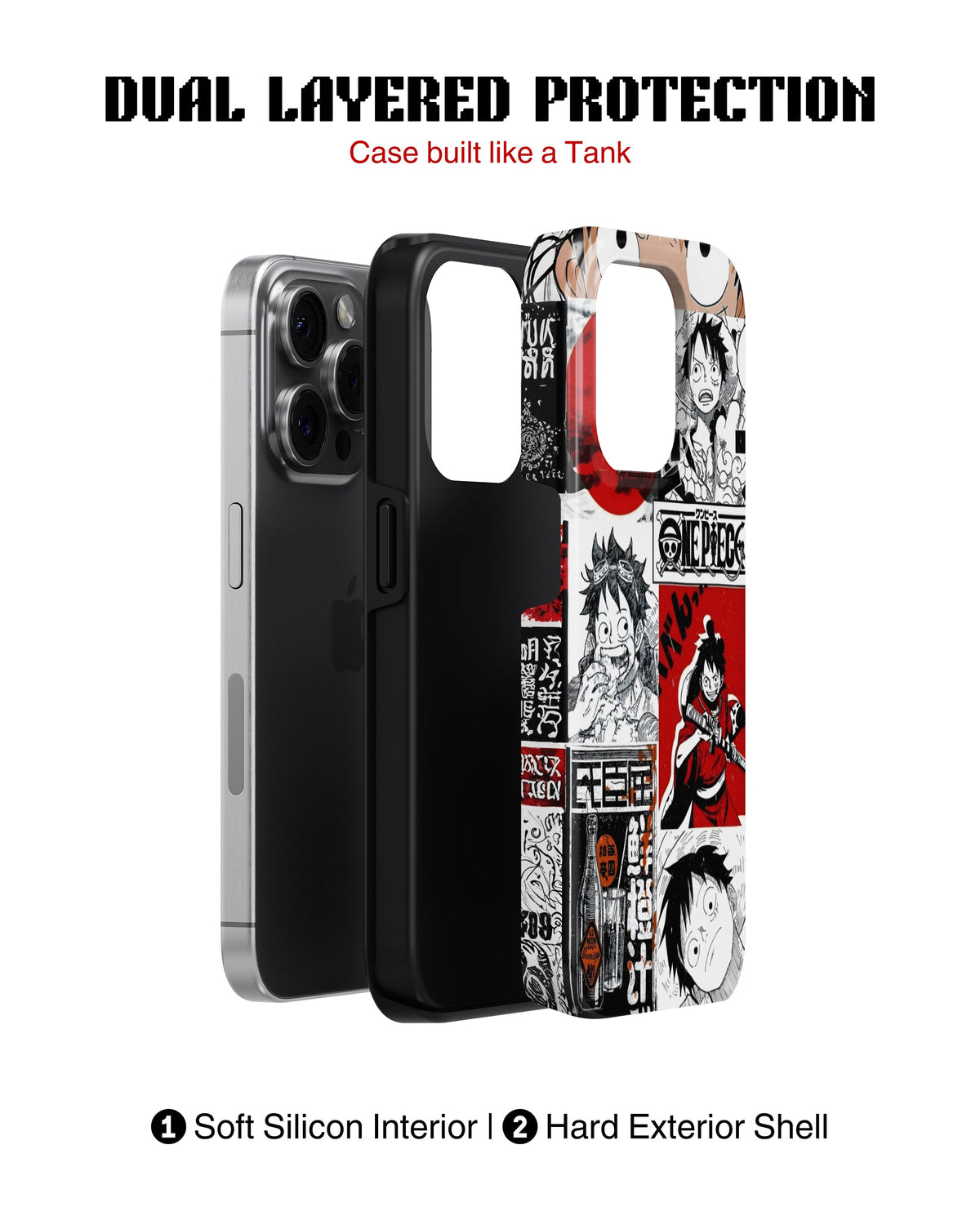 iPhone 14 Pro Tank Case | Anime (Straw Hat Saga)