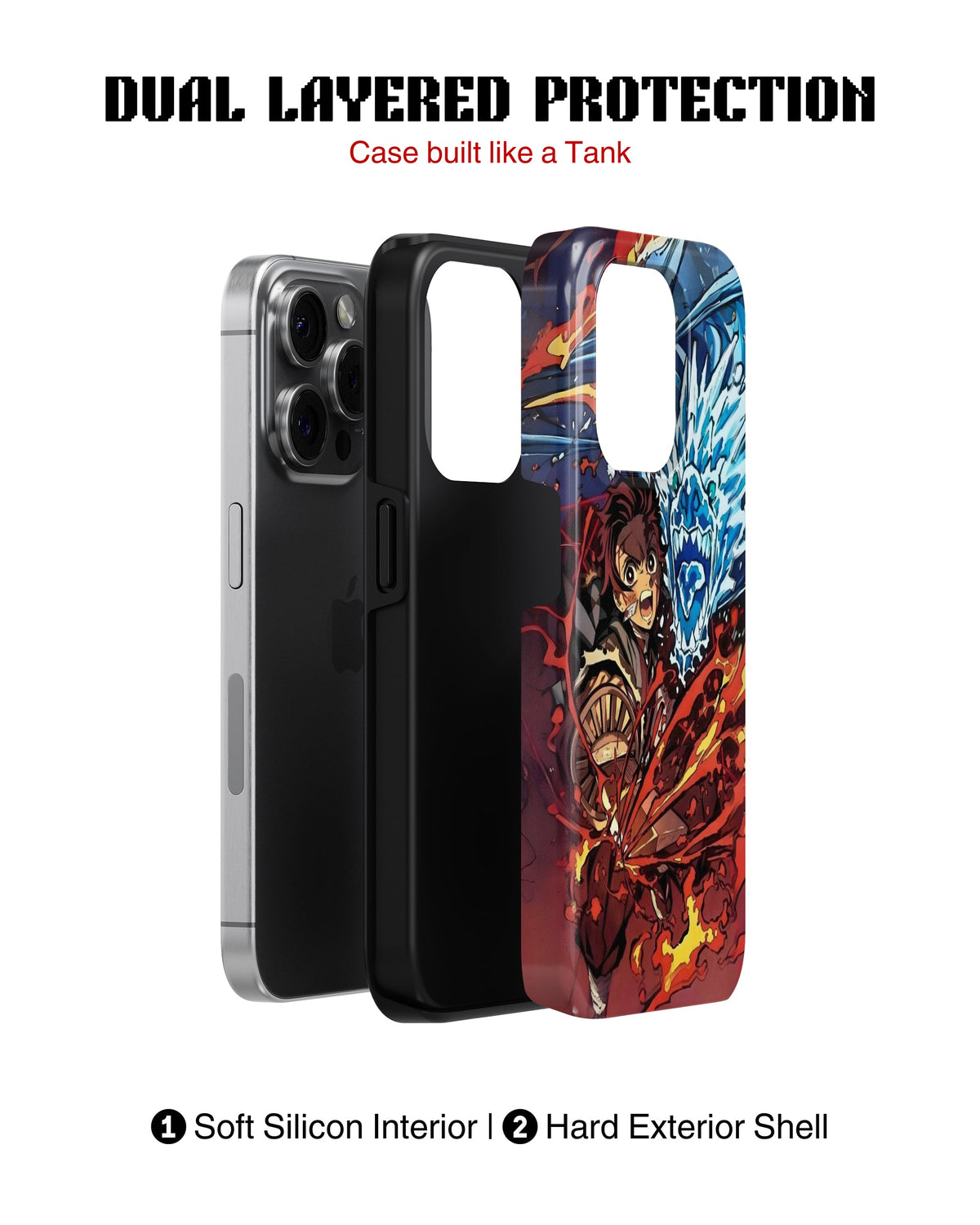 iPhone 15 Pro Tank Case | Anime (Tanjiro)