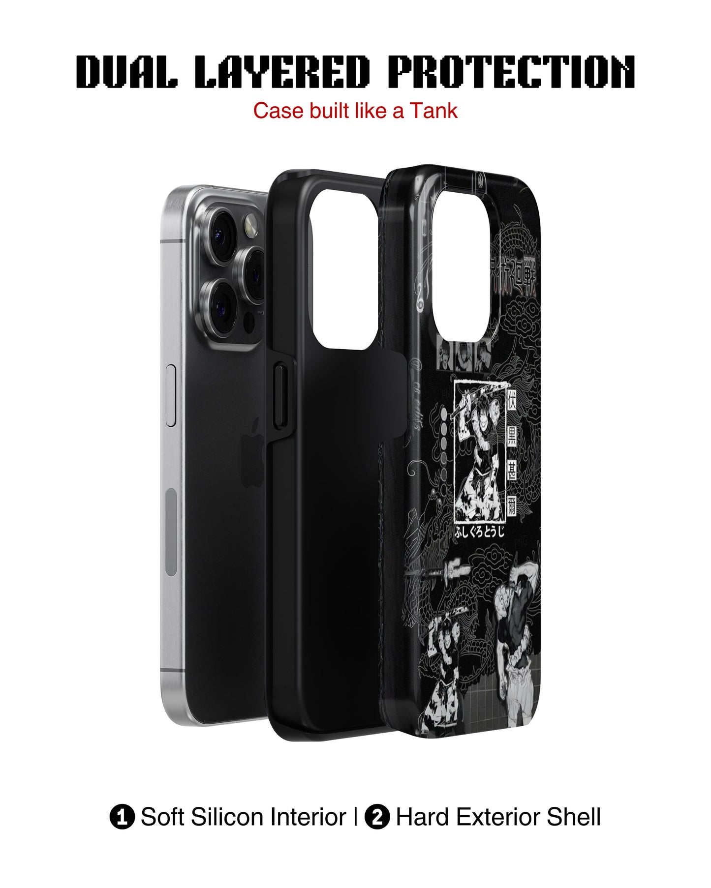 iPhone 12 Pro Max Tank Case | Anime (Toji Fushiguro)