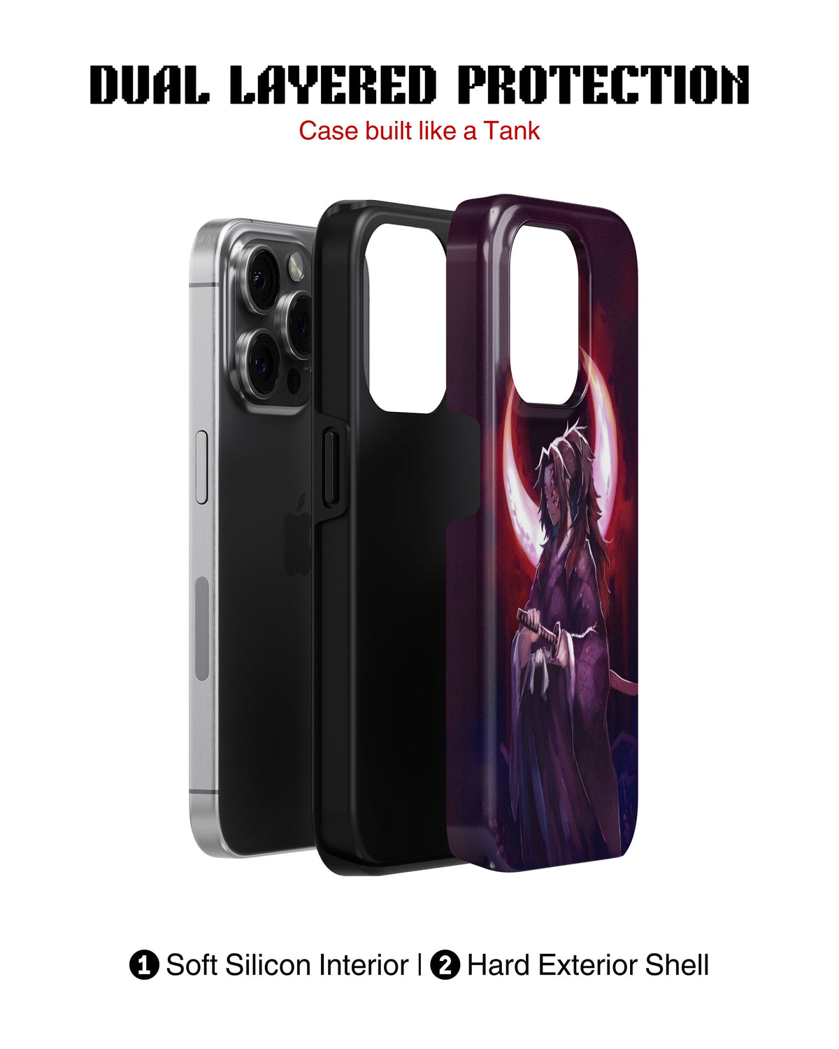 iPhone 13 Pro Tank Case | Anime (Upper Moon One)