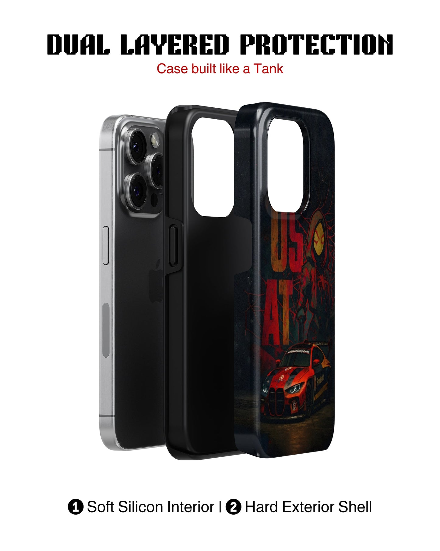 iPhone 17 Pro Tank Case | Sports Car (Urban Outlaw)