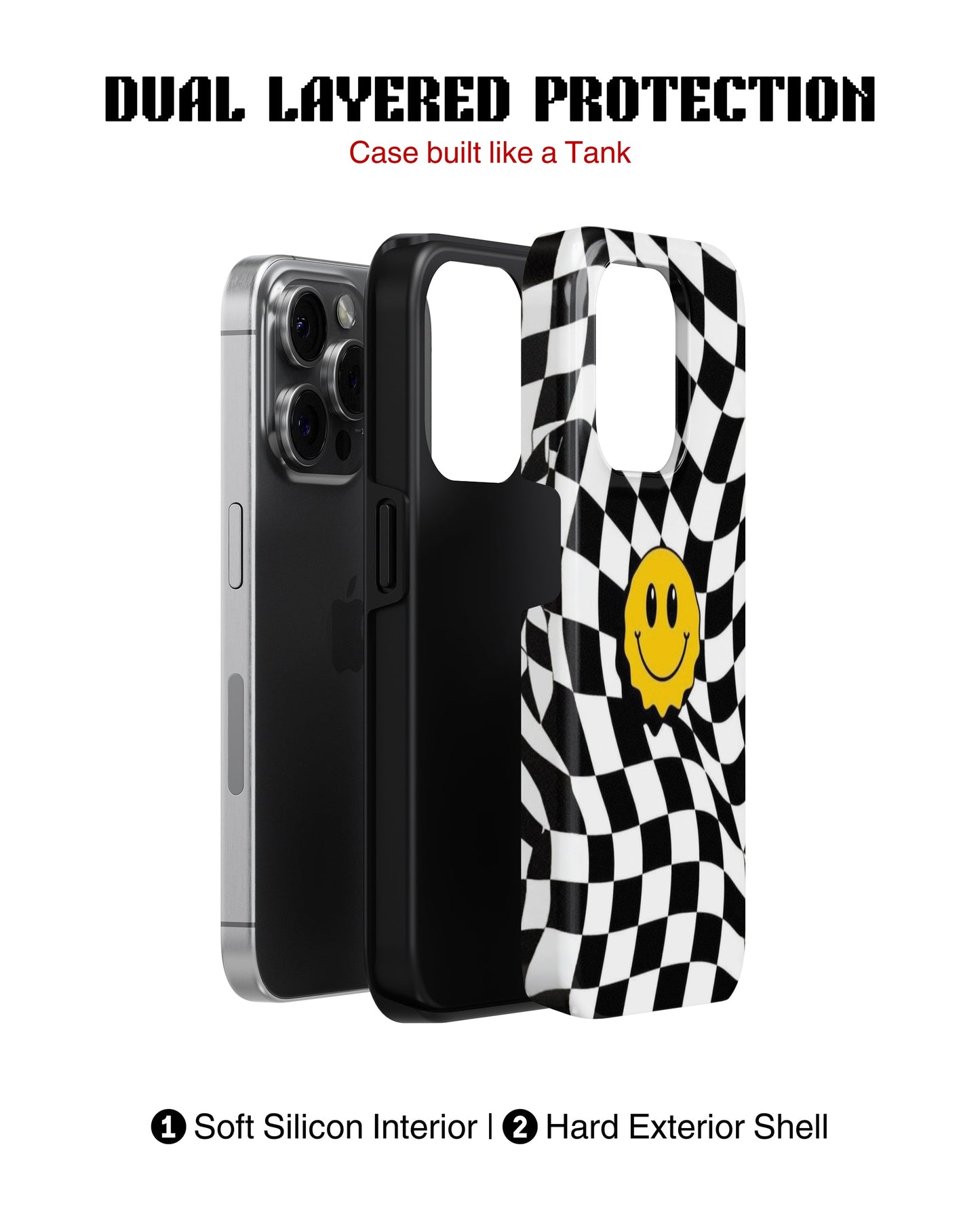 iPhone 12 Pro Max Tank Case | Modernism (Warped Smile)