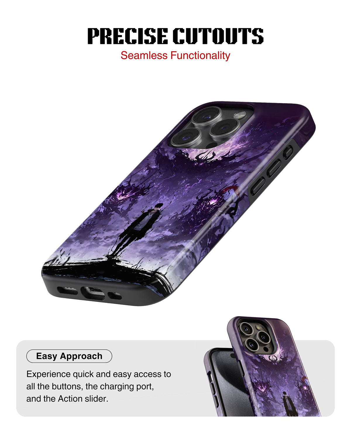 iPhone 15 Pro Max Tank Case | Anime (Abyss Gate)