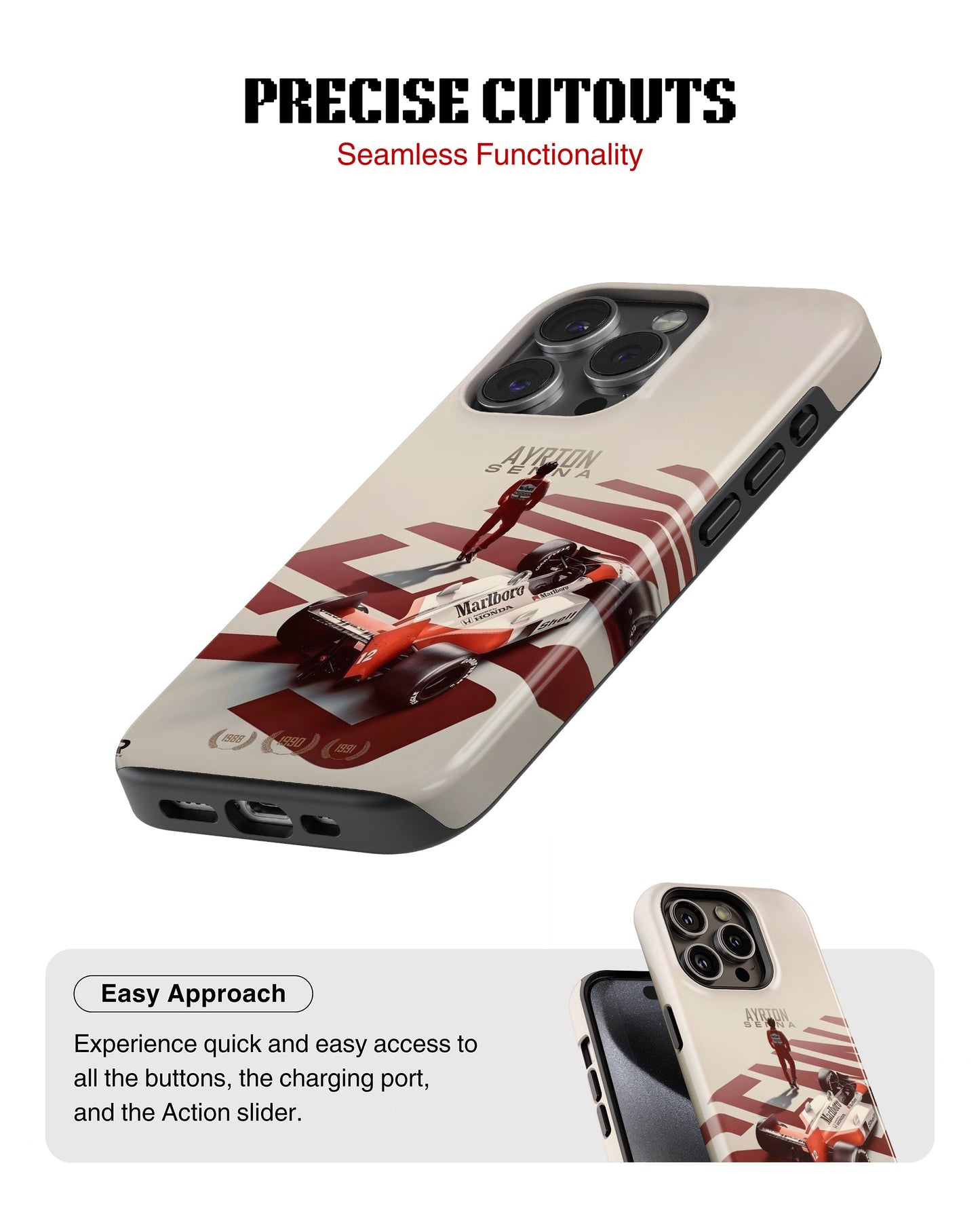 iPhone 12 Pro Max Tank Case | Formula 1 (Ayrton Senna)