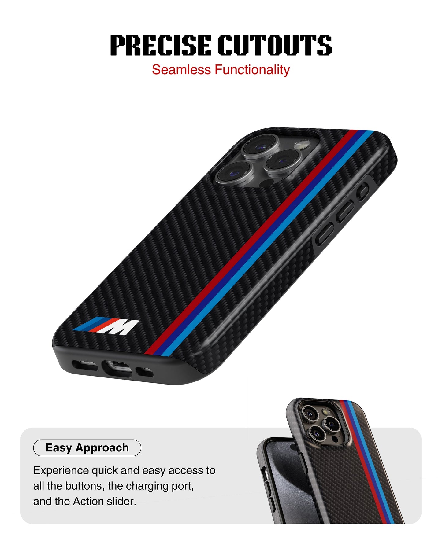 iPhone 12 Pro Tank Case | Sports Car (BMW Carbon)