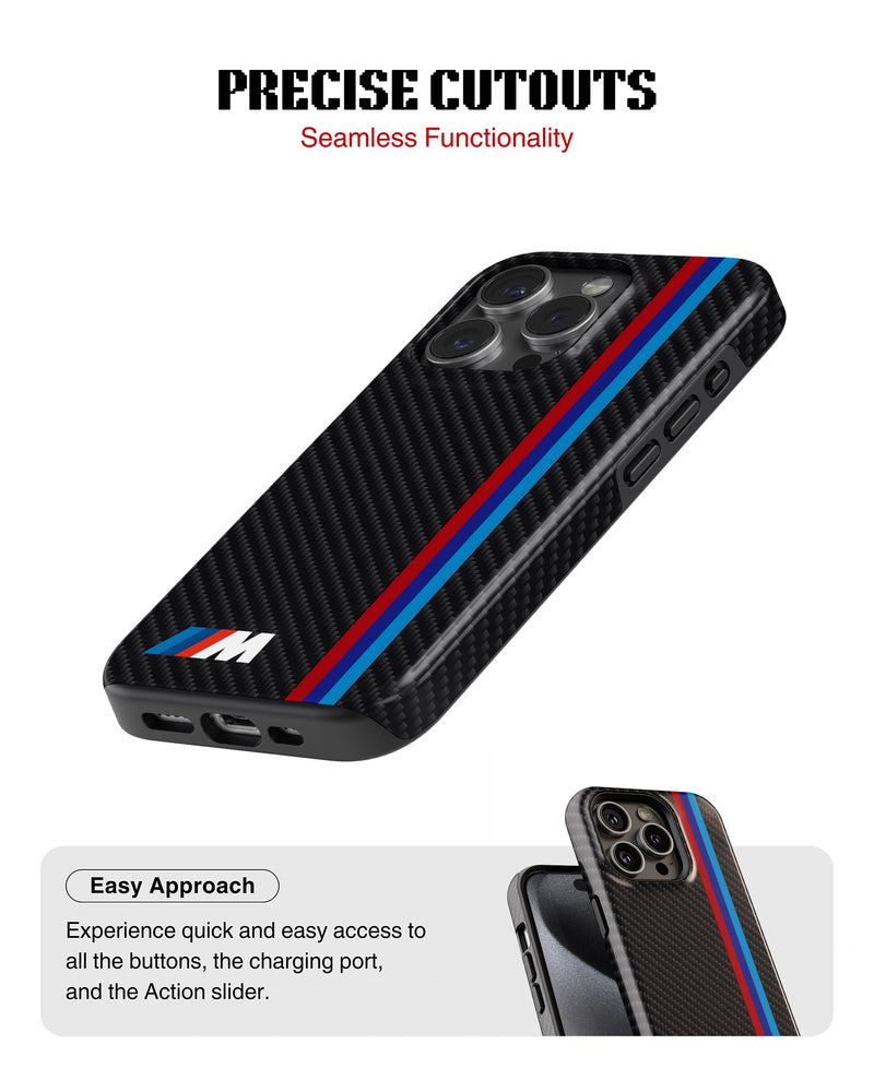iPhone 16 Pro Max Tank Case | Sports Car (BMW Carbon)
