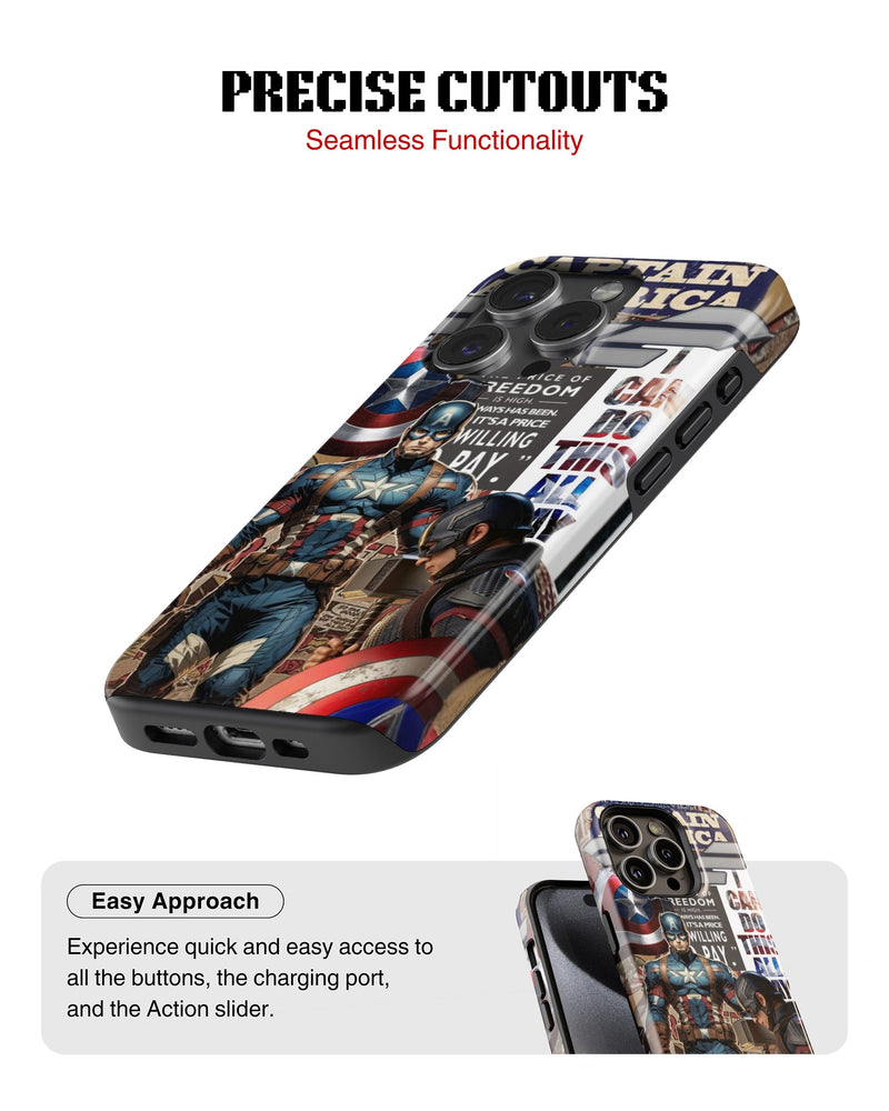 iPhone 16 Pro Tank Case | Superhero (Captain America Originals)