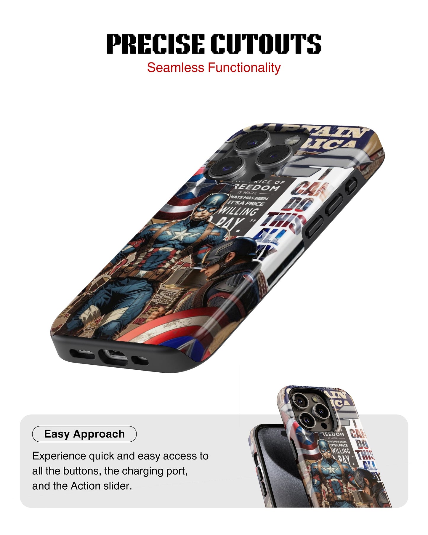 iPhone 13 Pro Tank Case | Superhero (Captain America Originals)