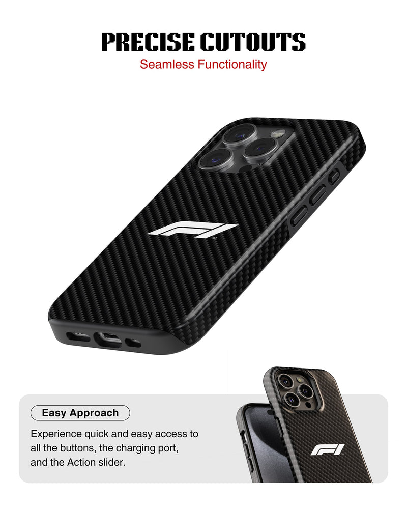iPhone 15 Pro Tank Case | Formula 1 (Carbon Grid)