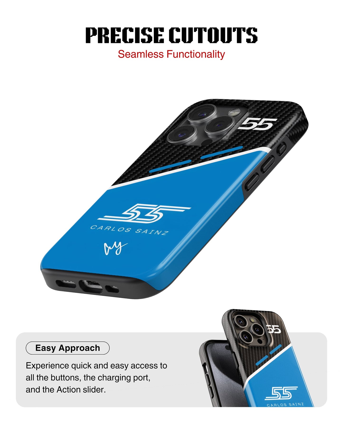 iPhone 13 Pro Max Tank Case | Formula 1 (Carlos Sainz)