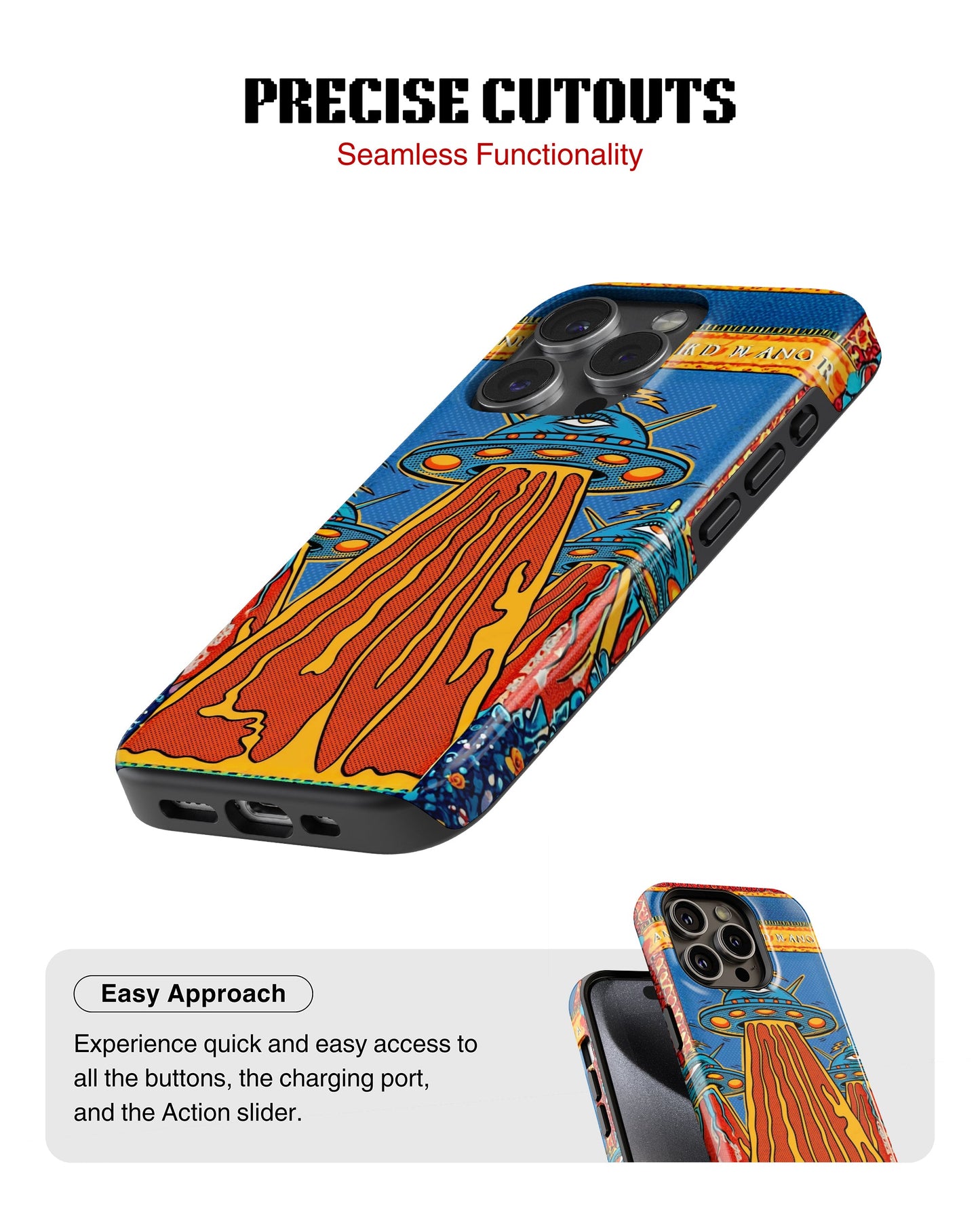 iPhone 16 Pro Tank Case | Modernism (Cosmic Invasion)