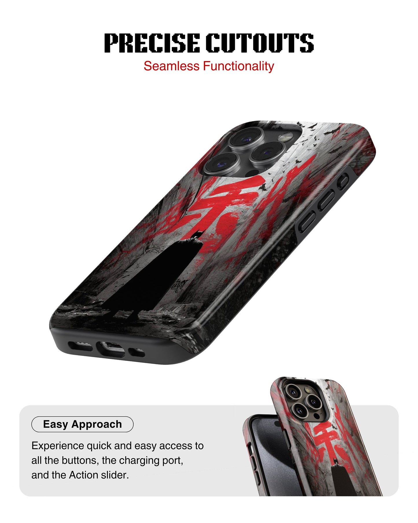 iPhone 13 Pro Max Tank Case | Superhero (Dark Alley)