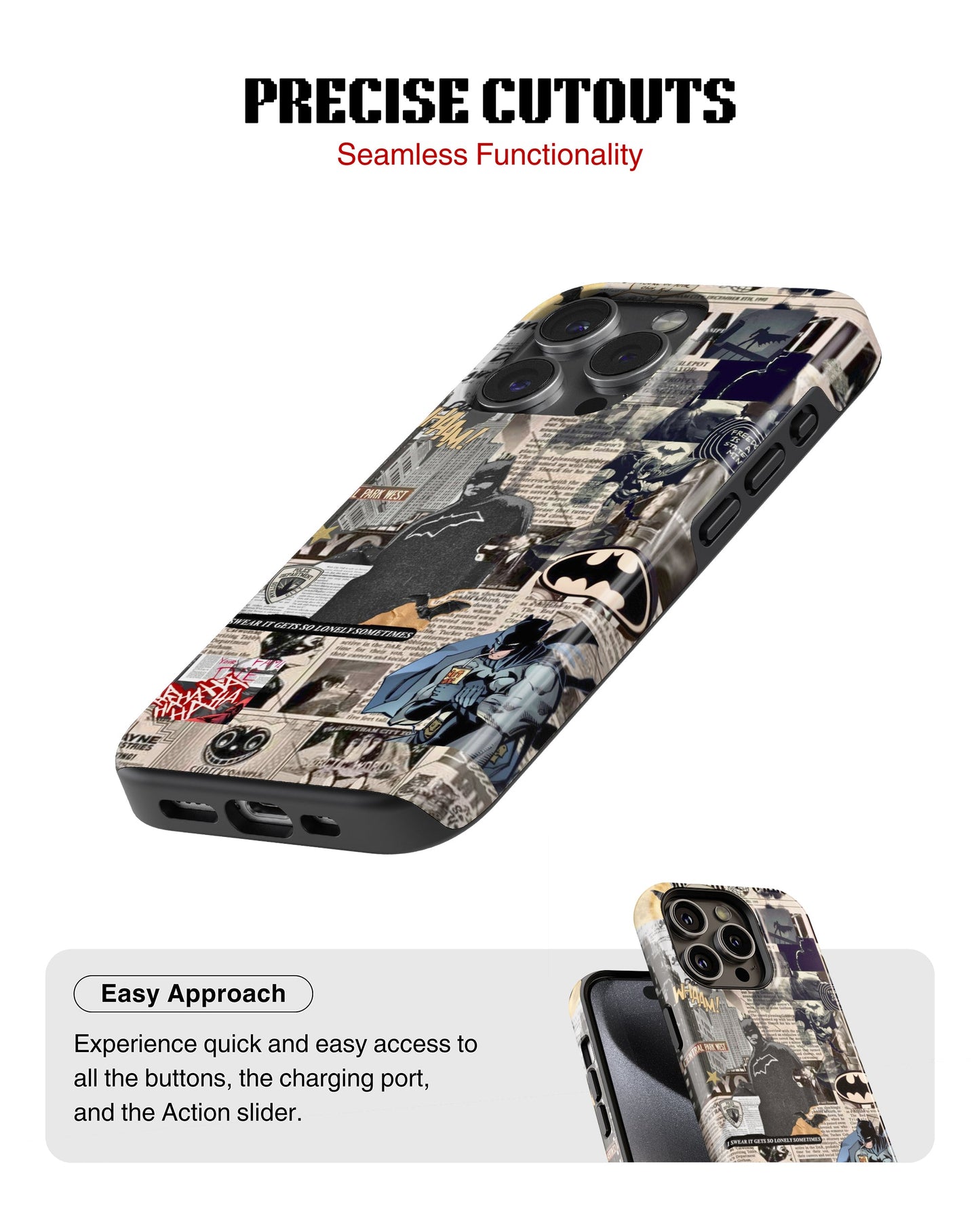 iPhone 12 Pro Tank Case | Superhero (Dark Chronicle)
