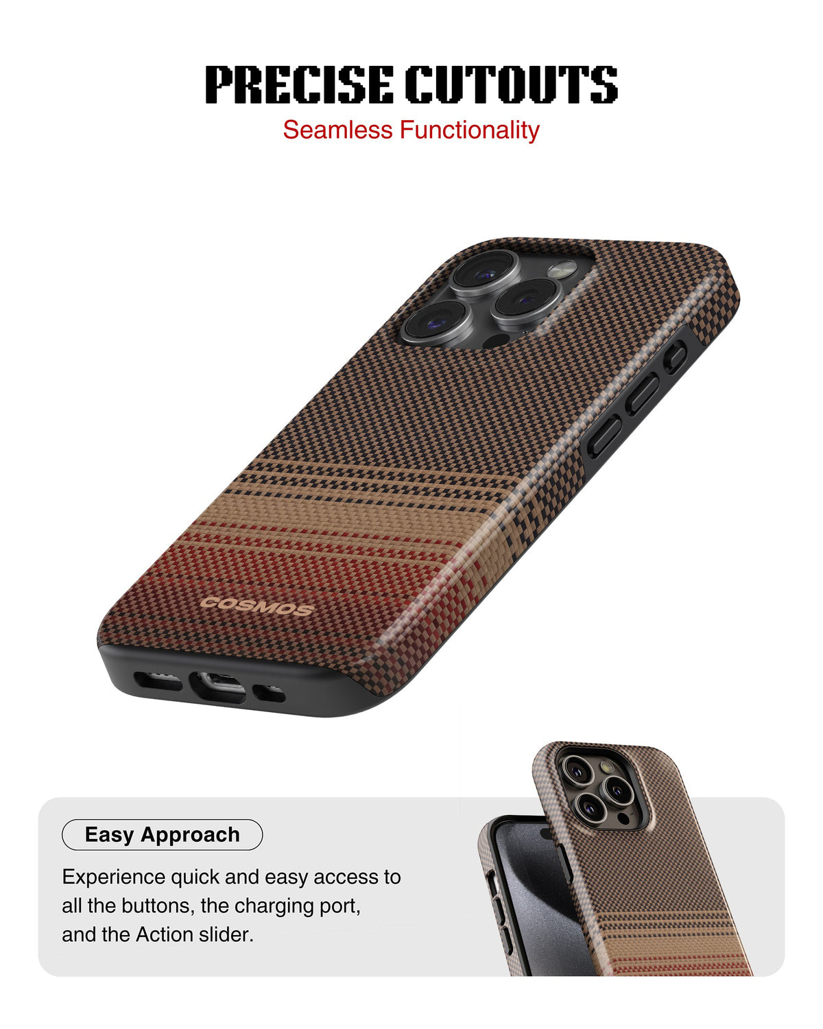 iPhone 16 Pro Tank Case | Textures (Desert Loom)