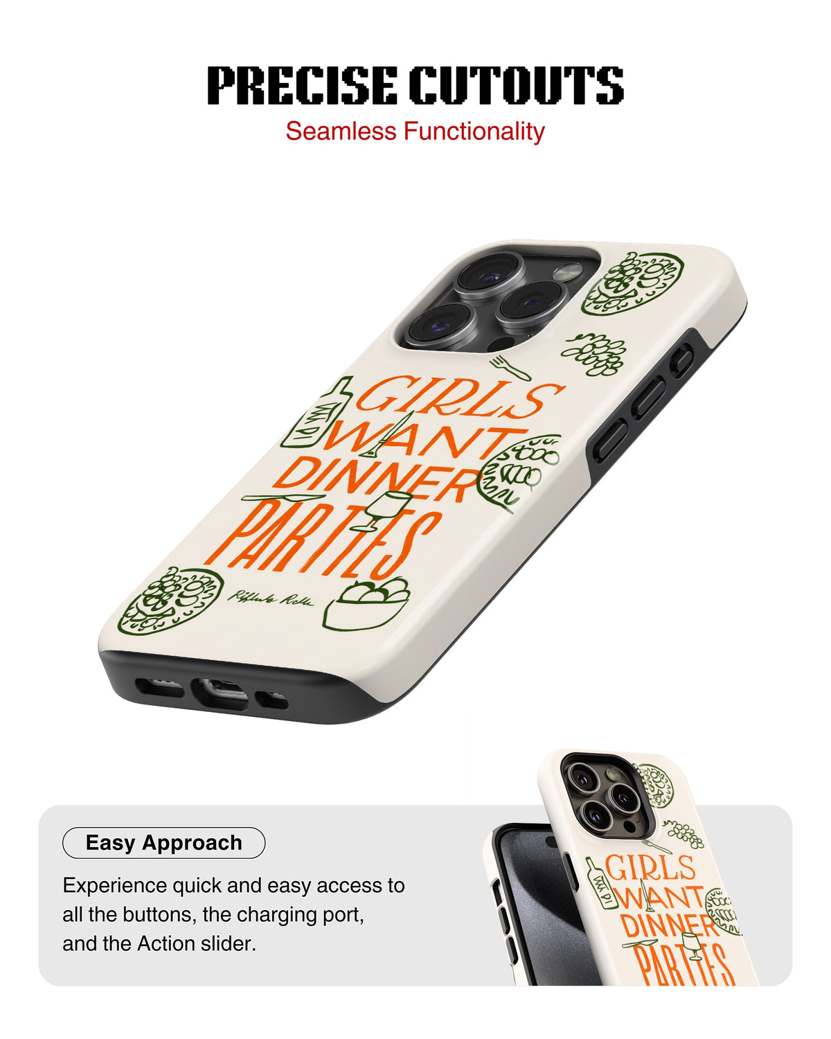 iPhone 14 Pro Max Tank Case | Girls Aesthetics (Dinner Party)