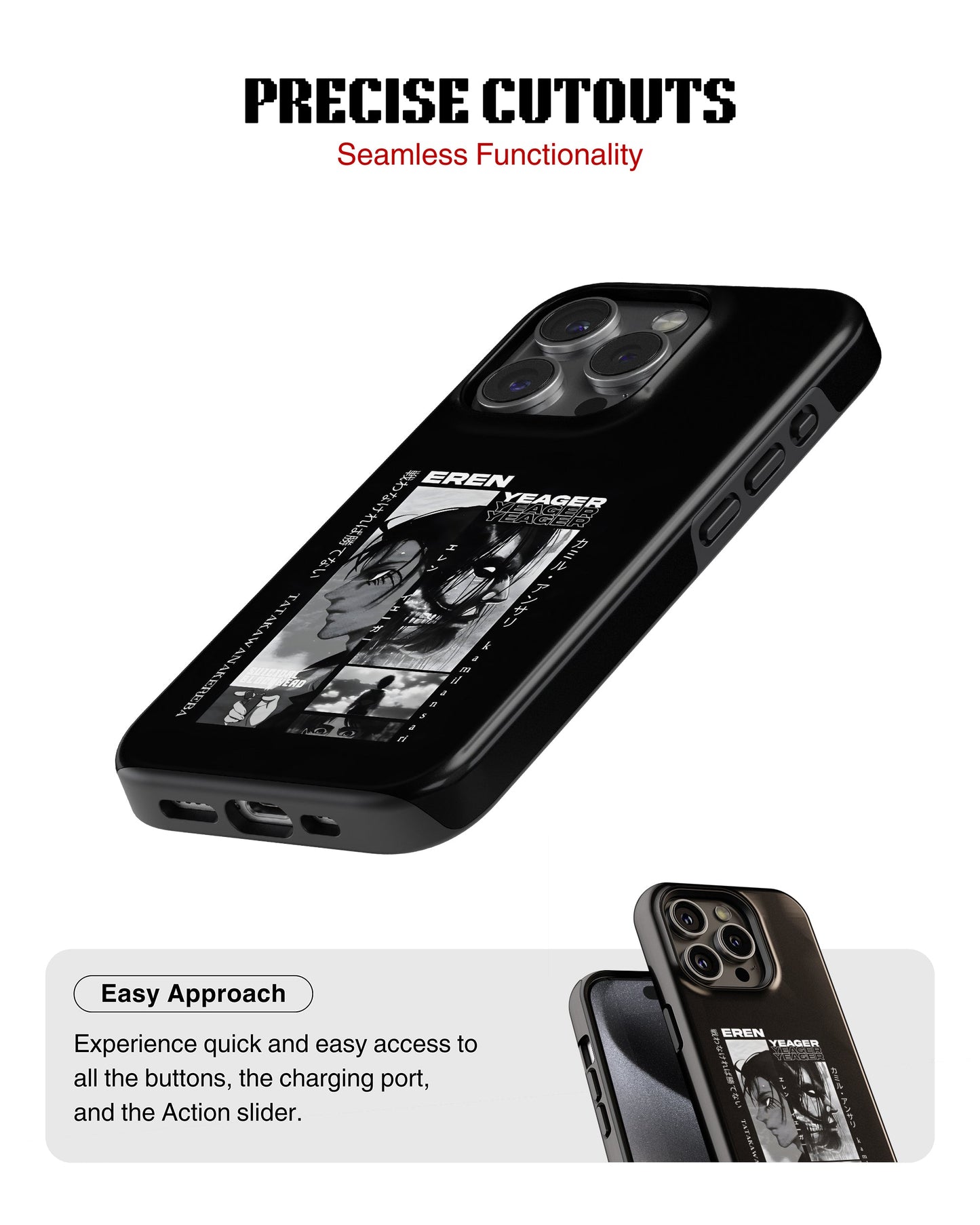iPhone 12 Pro Tank Case | Anime (Eren Yeager)