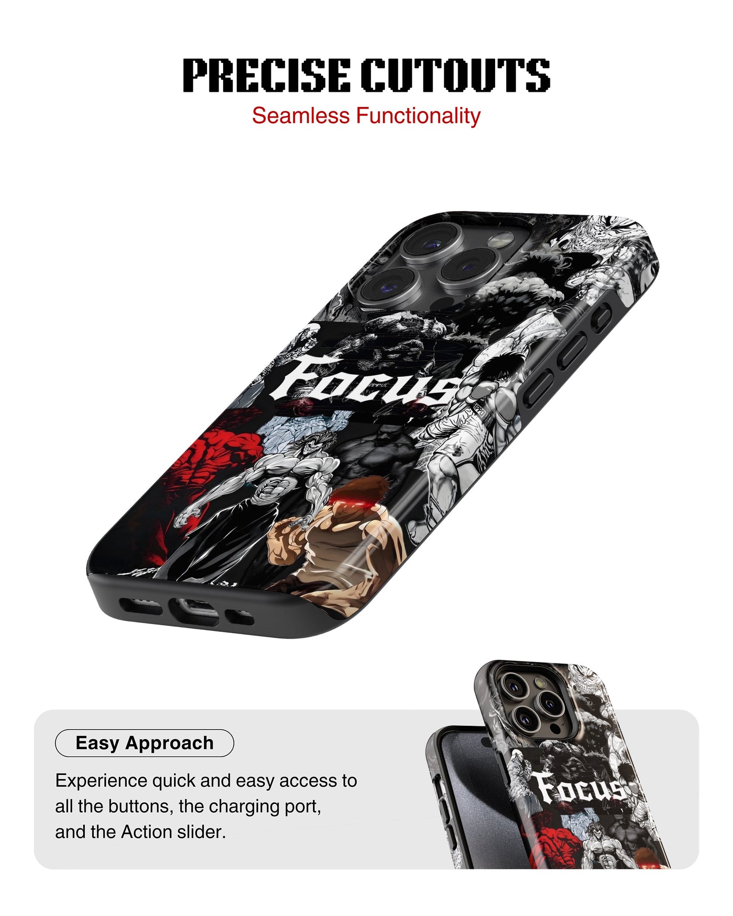 iPhone 14 Pro Tank Case | Anime (Focus Mode)