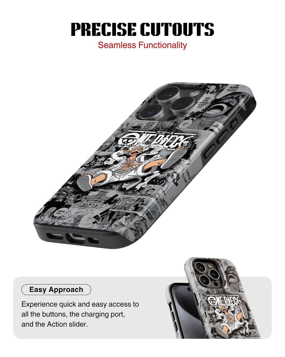 iPhone 14 Pro Tank Case | Anime (Gear 5 Luffy)