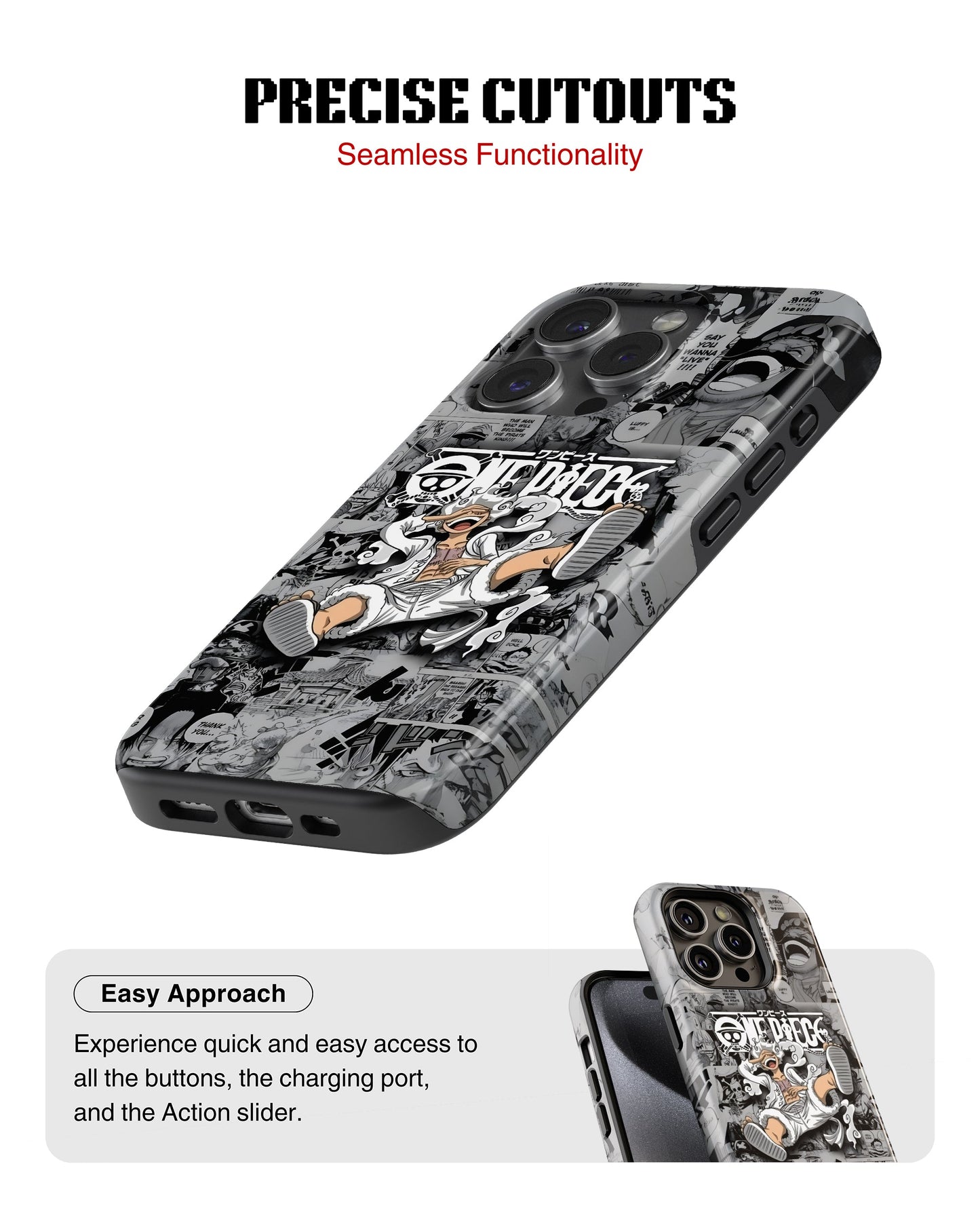 iPhone 14 Pro Tank Case | Anime (Gear 5 Luffy)