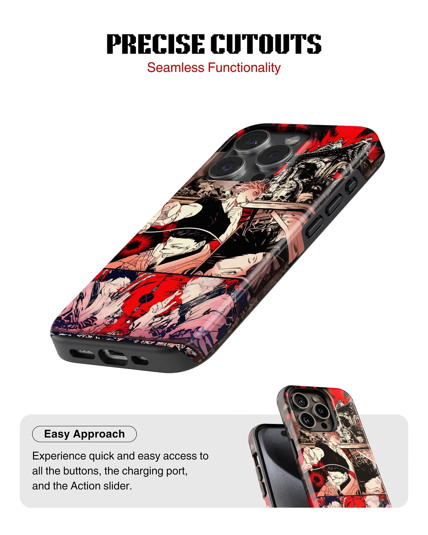 iPhone 14 Pro Tank Case | Anime (Gojo vs Sukuna)