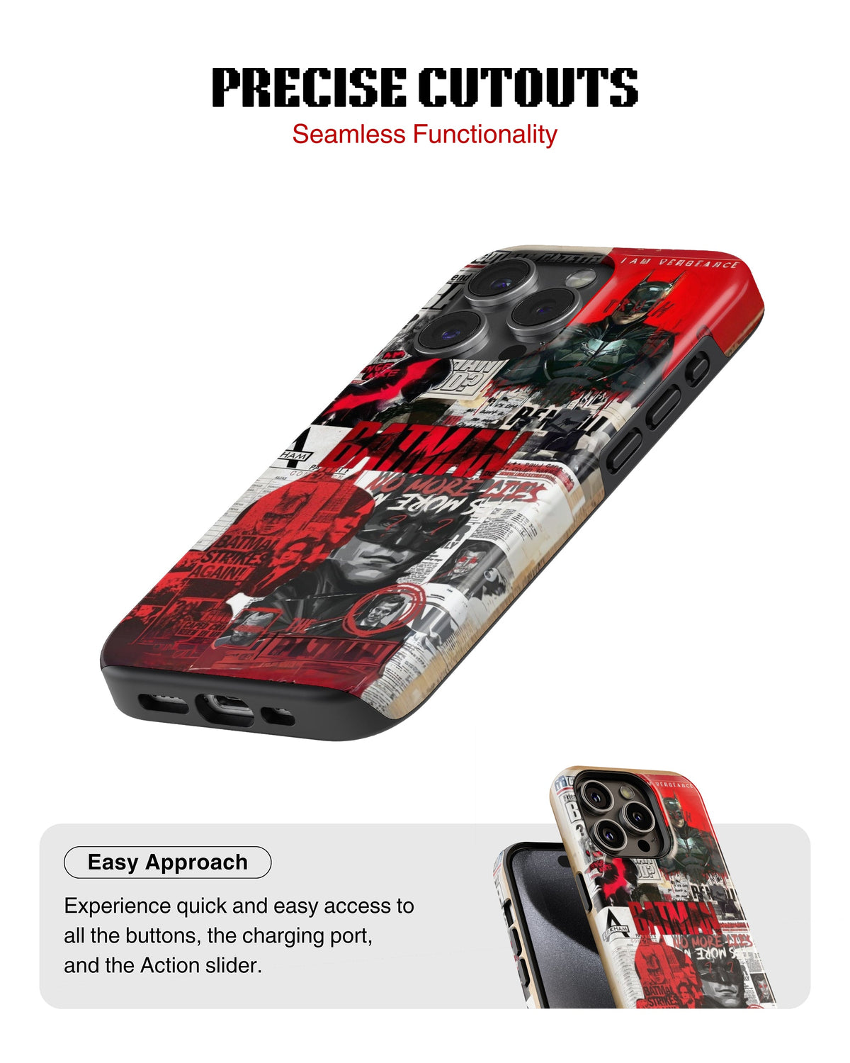 iPhone 13 Pro Max Tank Case | Superhero (Gotham Files)