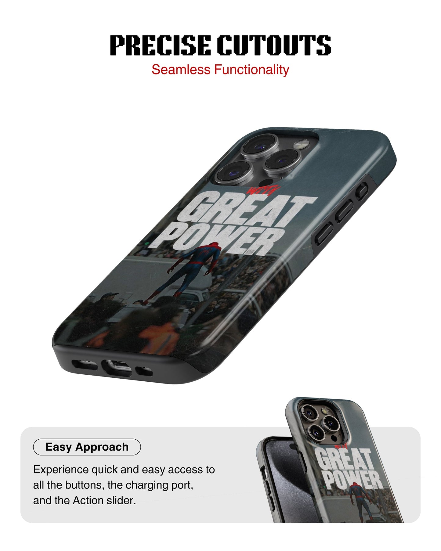 iPhone 17 Pro Tank Case | Superhero (Great Power)