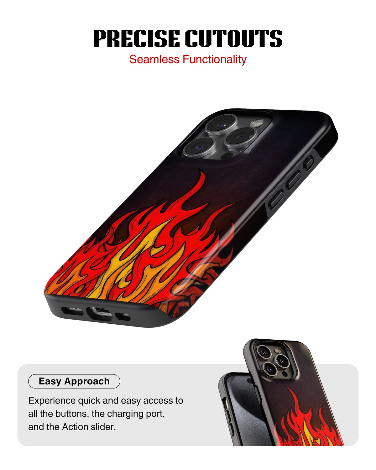 iPhone 12 Pro Max Tank Case | Modernism (Hellfire)