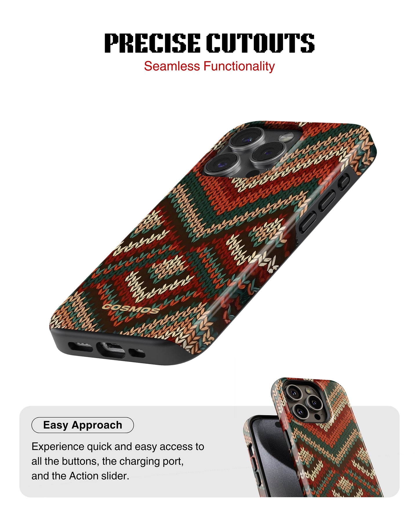 iPhone 12 Pro Tank Case | Textures (Heritage Knit)