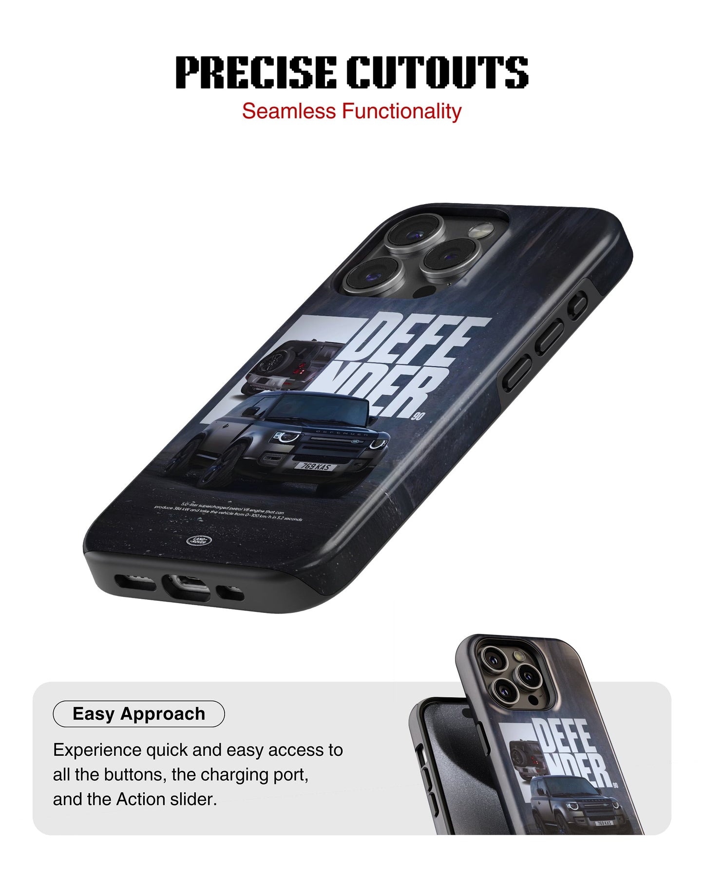 iPhone 14 Pro Max Tank Case | Sports Car (Iron Defender)