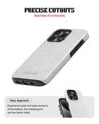 iPhone 17 Pro Max Tank Case | Textures (Ivory Grain)
