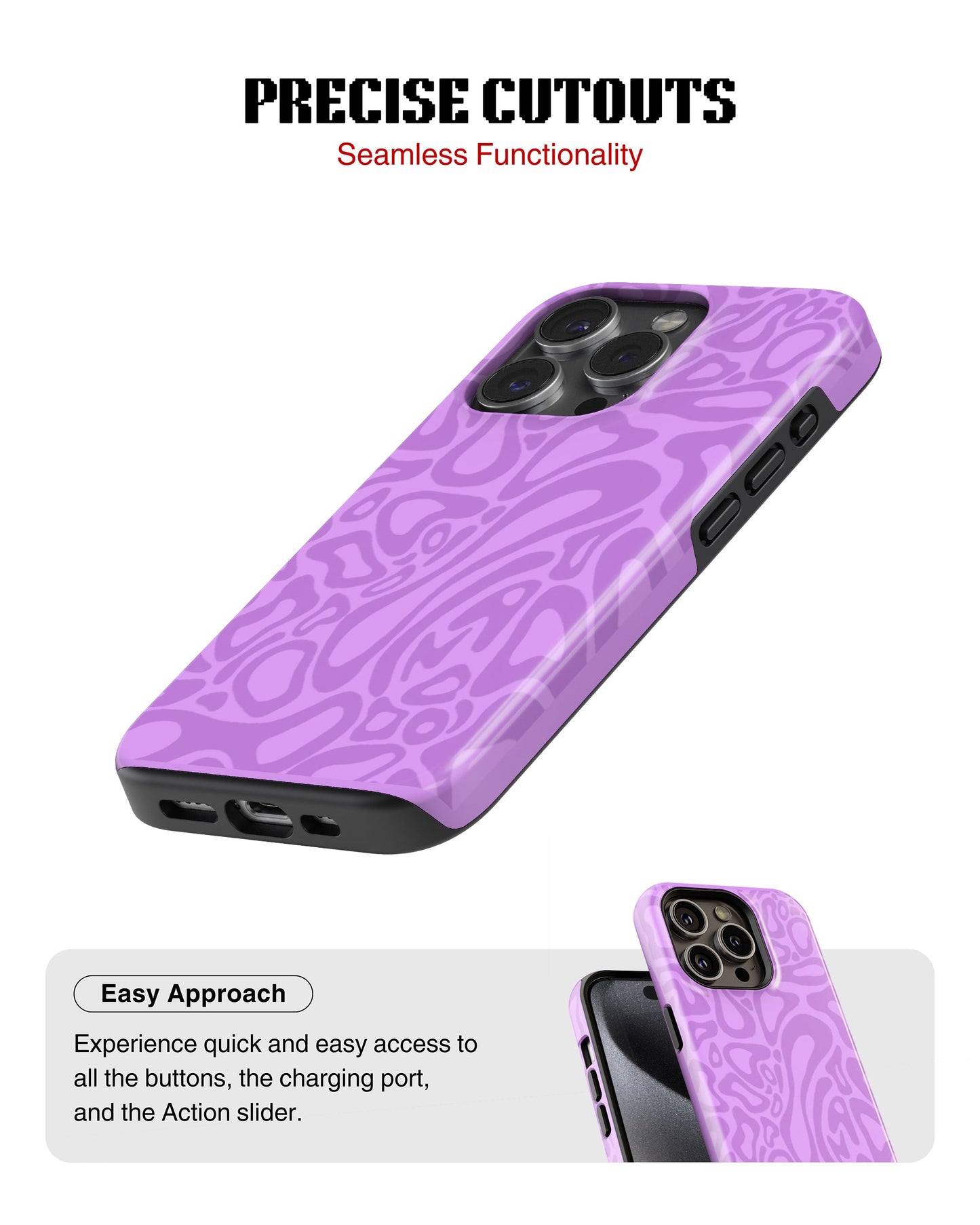 iPhone 12 Pro Tank Case | Modernism (Lilac Melt)