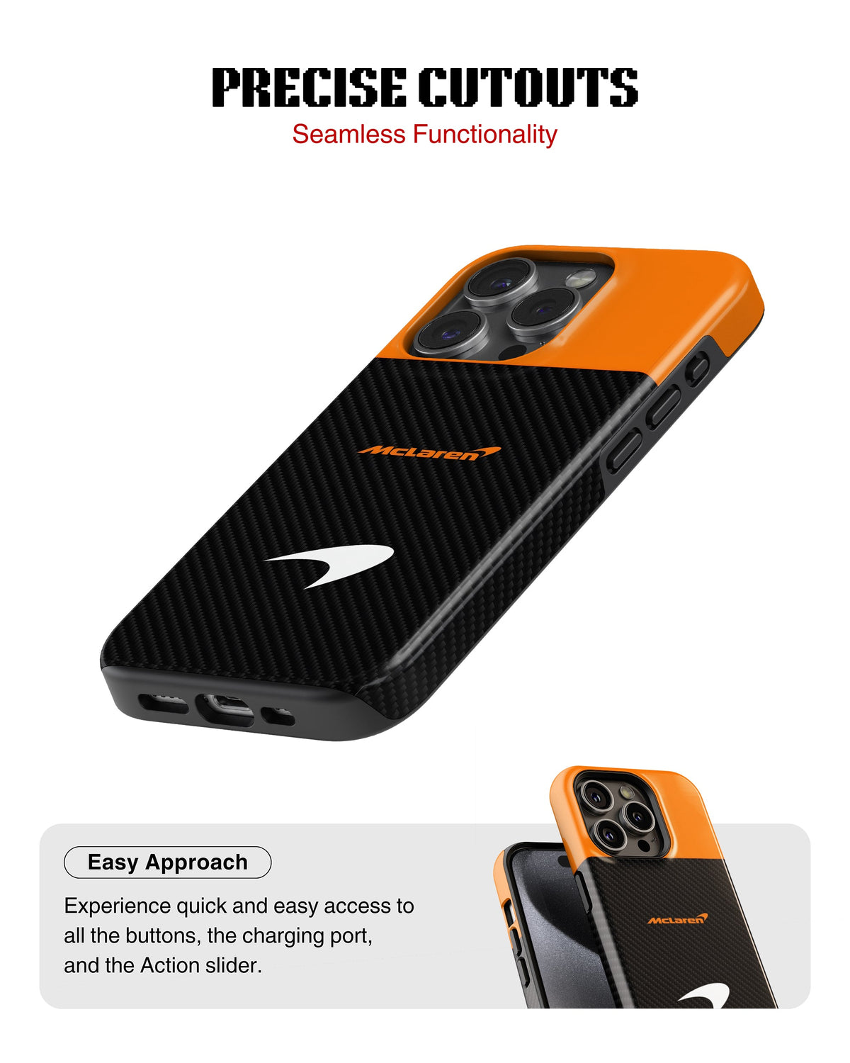 iPhone 12 Pro Max Tank Case | Formula 1 (McLaren Carbon)